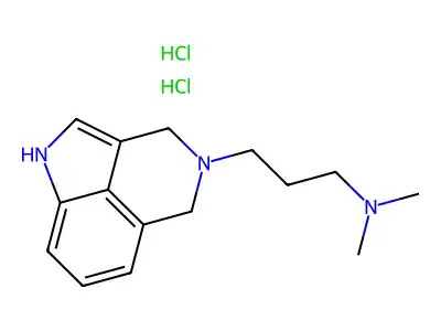 Pyrrolo(4,3,2-de)isoquinoline-4(3H)-propanamine, 1,5-dihydro-N,N-dimethyl-, dihydrochloride structure
