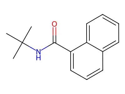 N-tert-butylnaphthalene-1-carboxamide structure