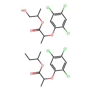 2,4,5-三氯苯氧丙酸丙二醇异丁醚酯 structure