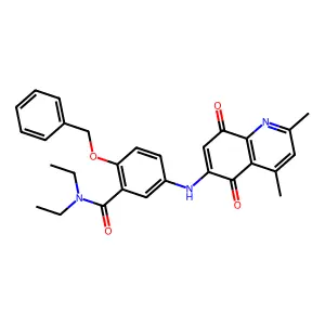 5-[(2,4-dimethyl-5,8-dioxoquinolin-6-yl)amino]-N,N-diethyl-2 structure
