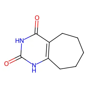 6,7,8,9-tetrahydro-5H-cyclohepta[d]pyrimidine-2,4-diol structure