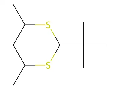 2-Tert-butyl-4,6-dimethyl-1,3-dithiane structure