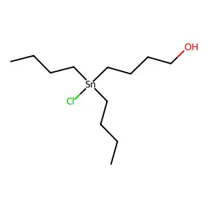 Dibutyl(4-hydroxybutyl)tin chloride structure