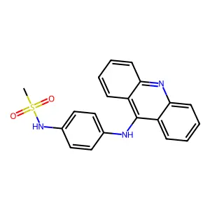 4'-(9-Acridinylamino)methanesulfonanilide structure