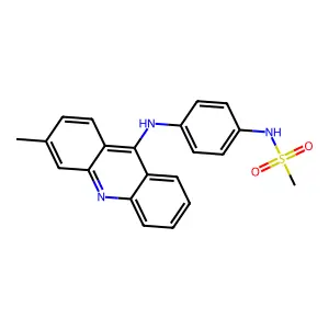 Methanesulfonanilide, 4'-(3-methyl-9-acridinylamino)- structure