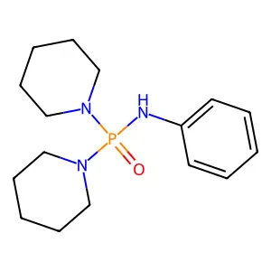 N-phenyl-P,P-dipiperidin-1-ylphosphinic amide structure