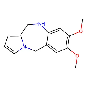 2,3-dimethoxy-6,11-dihydro-5H-pyrrolo[2,1-c][1,4]benzodiazepine structure