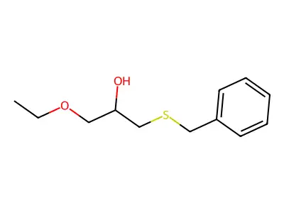 1-Benzylsulfanyl-3-ethoxypropan-2-ol structure