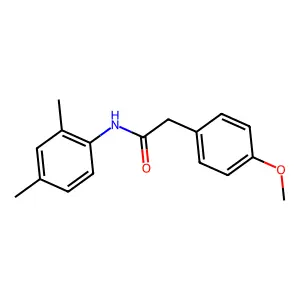 N-(2,4-dimethylphenyl)-2-(4-methoxyphenyl)acetamide structure