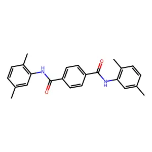 1-N,4-N-bis(2,5-dimethylphenyl)benzene-1,4-dicarboxamide structure
