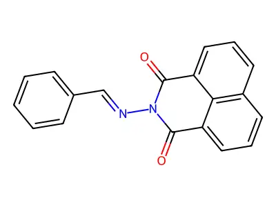 2-(Benzylideneamino)benzo[de]isoquinoline-1,3-dione structure
