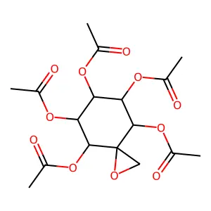 Myoinositol 12-O, C-methylene-1-pentaacetate structure
