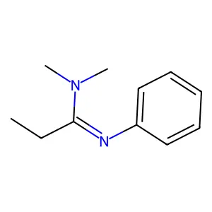 N,N-Dimethyl-N'-phenyl-propionamidine structure