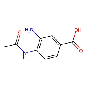 4-(Acetylamino)-3-aminobenzoic acid structure