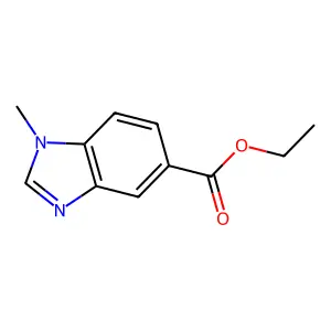 Ethyl 1-methyl-1h-benzimidazole-5-carboxylate structure