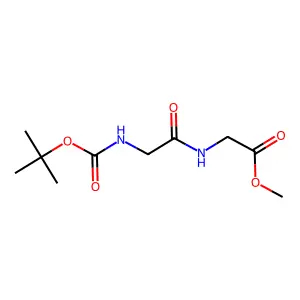 methyl N-(tert-butoxycarbonyl)glycylglycinate structure