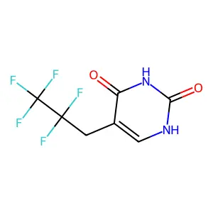 5-(2,2,3,3,3-pentafluoropropyl)-1H-pyrimidine-2,4-dione structure
