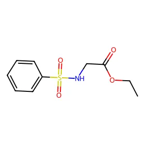 Ethyl((phenylsulfonyl)amino)acetate structure