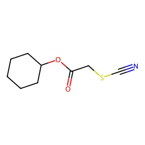 硫氰基乙酸环己酯 structure