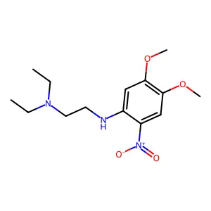 1,2-Ethanediamine, N,N-diethyl-N'-(4,5-dimethoxy-2-nitrophenyl)- structure