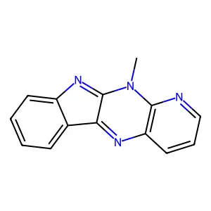 11H-Pyrido(3',2':5,6)pyrazino(2,3-b)indole, 11-methyl- structure