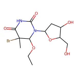 Diethyl 1,2,2,2-tetrabromoethyl phosphate structure