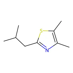 4,5-Dimethyl-2-isobutylthiazole structure