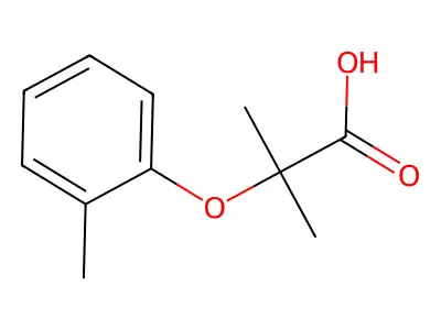 2-甲基-2-(邻甲苯氧基)丙酸 structure
