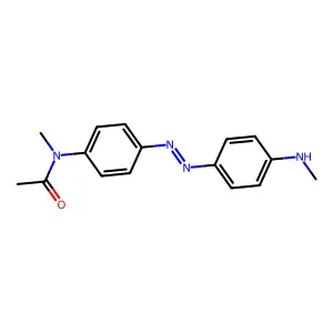N-Methyl-4'-(p-methylaminophenylazo)acetanilide structure