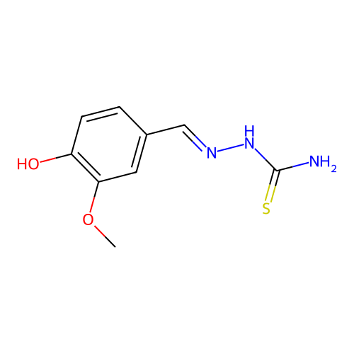 Vanillin thiosemicarbazone structure