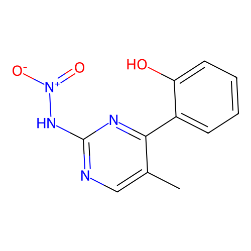 N-[4-(2-hydroxyphenyl)-5-methylpyrimidin-2-yl]nitramide structure