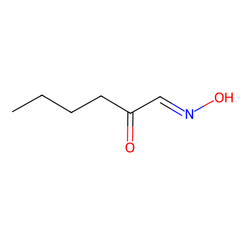 1-Hydroxyiminohexan-2-one structure