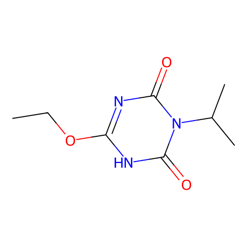 1,3,5-Triazine-2,4(1H,3H)-dione, 6-ethoxy-3-(1-methylethyl)- structure