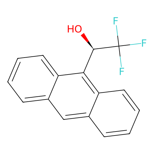 (-)-2,2,2-Trifluoro-1-(9-anthryl)ethanol structure
