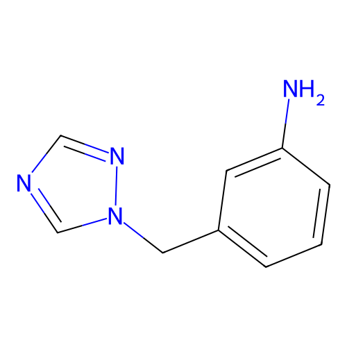 3-[(1H-1,2,4-triazol-1-yl)methyl]aniline structure
