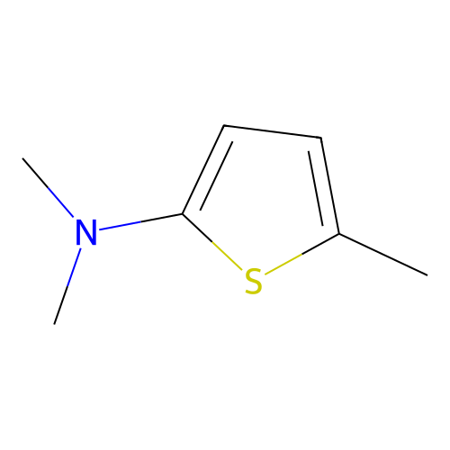 Dimethyl(5-methyl(2-thienyl))amine structure
