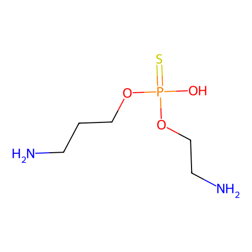 Phosphorothioic acid, O-(2-aminoethyl) O-(3-aminopropyl) ester structure