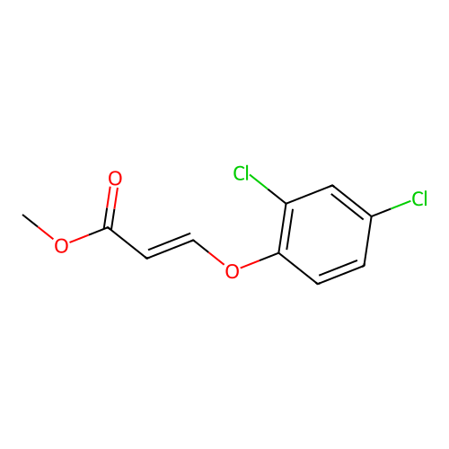 Methyl (E)-3-(2,4-dichlorophenoxy)-2-propenoate structure
