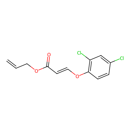 (E)-2-Propenyl 3-(2,4-dichlorophenoxy)-2-propenoate structure