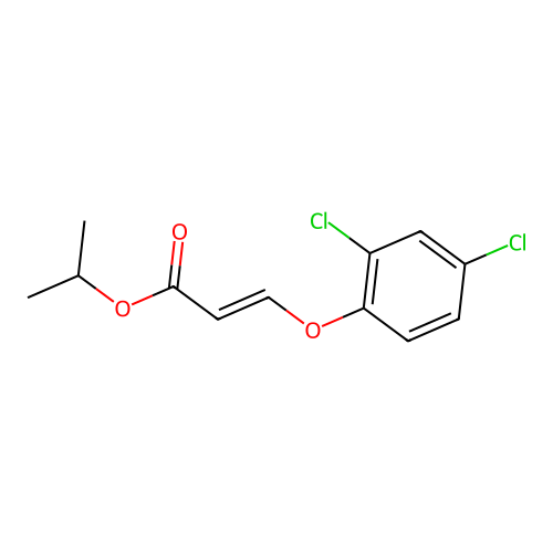 1-Methylethyl (E)-3-(2,4-dichlorophenoxy)-2-propenoate structure