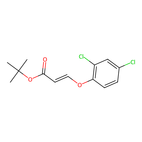 (E)-1,1-Dimethylethyl 3-(2,4-dichlorophenoxy)-2-propenoate structure