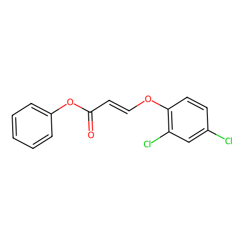 Phenyl (E)-3-(2,4-dichlorophenoxy)-2-propenoate structure