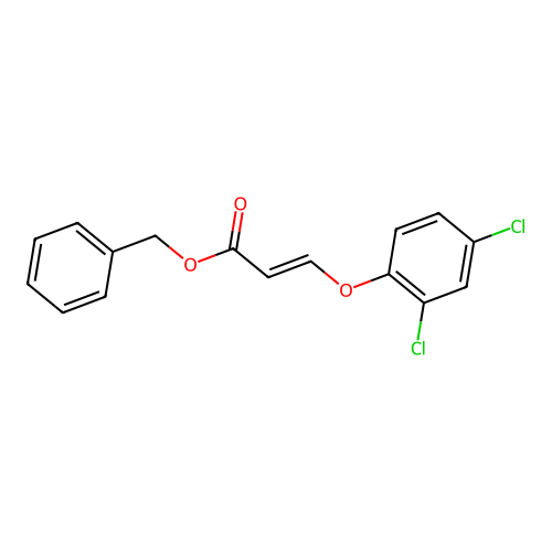 (E)-Phenylmethyl 3-(2,4-dichlorophenoxy)-2-propenoate structure