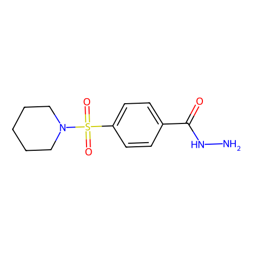 4-Piperidin-1-ylsulfonylbenzohydrazide structure