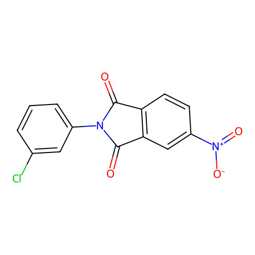 2-(3-Chlorophenyl)-5-nitroisoindole-1,3-dione structure