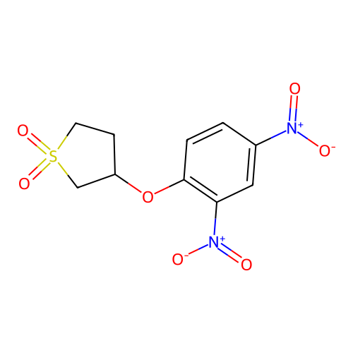 2,4-Dinitrophenyl 1,1-dioxidotetrahydrothiophen-3-yl ether structure