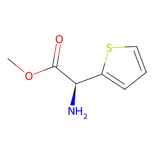 Methyl (2S)-2-amino-2-(thiophen-2-YL)acetate structure