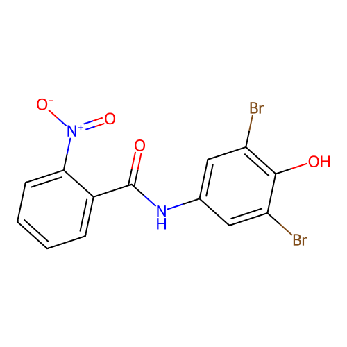 N-(3,5-dibromo-4-hydroxyphenyl)-2-nitrobenzamide structure