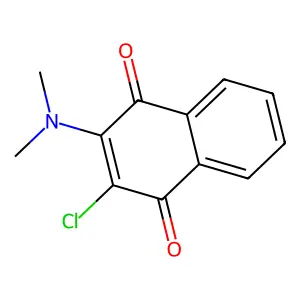2-Chloro-3-(dimethylamino)-1,4-naphthalenedione structure