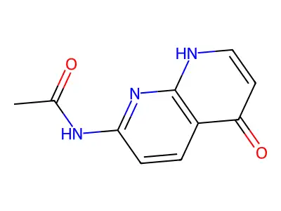 2-Acetamido-5-hydroxy-1,8-naphthyridine structure